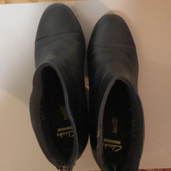 Clarks Leather Heeled Booties - Picture 3 of 6